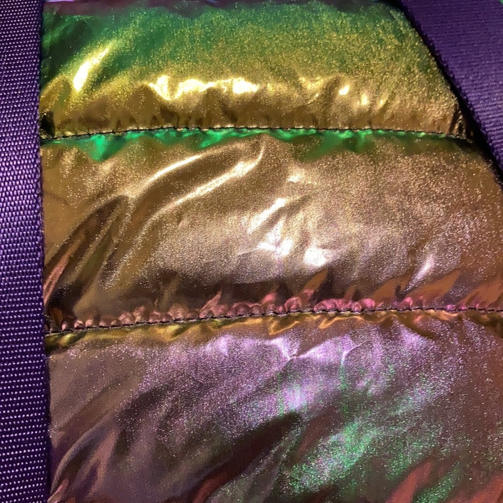 Top Trenz Metallic Puffer Backpack New Gem